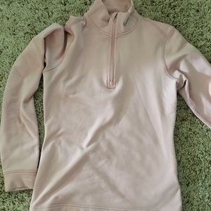 nike dri fit sweater blush pink